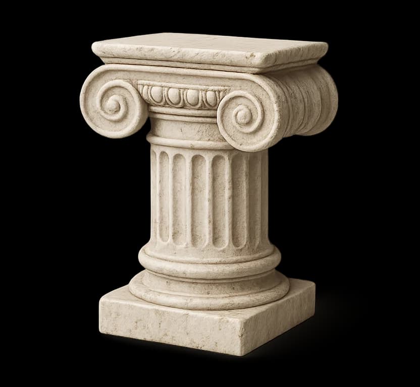 Greek column pillar